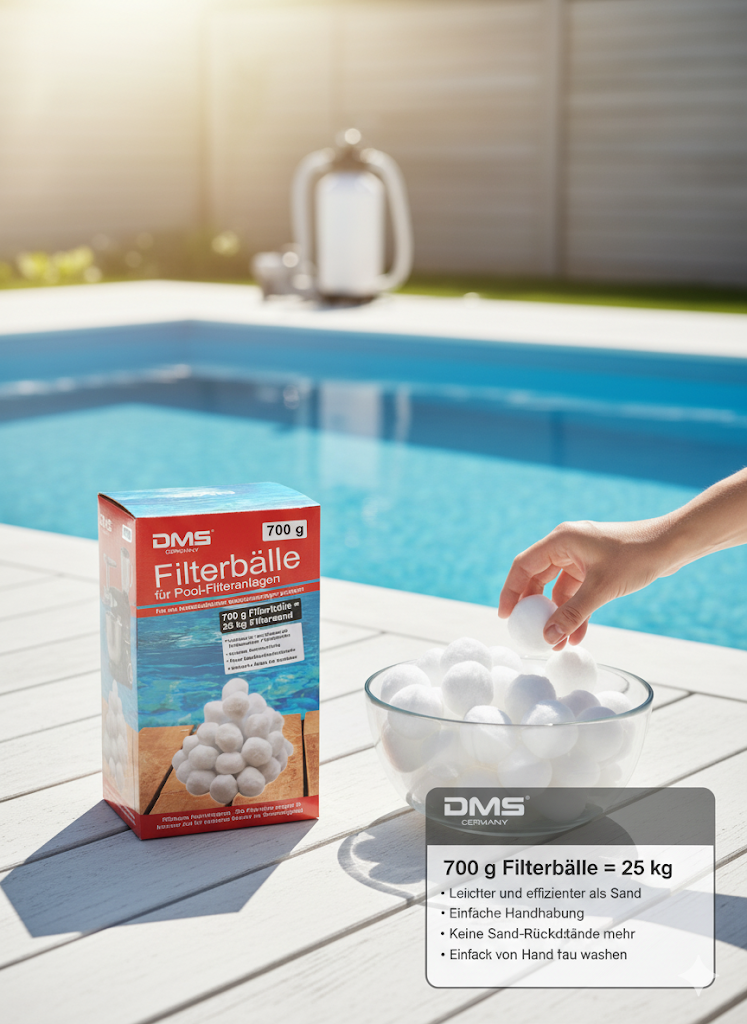 Sandfilter Filterwatte Polysphere 700g Filterbälle Sandfilteranlage Filter DMS®